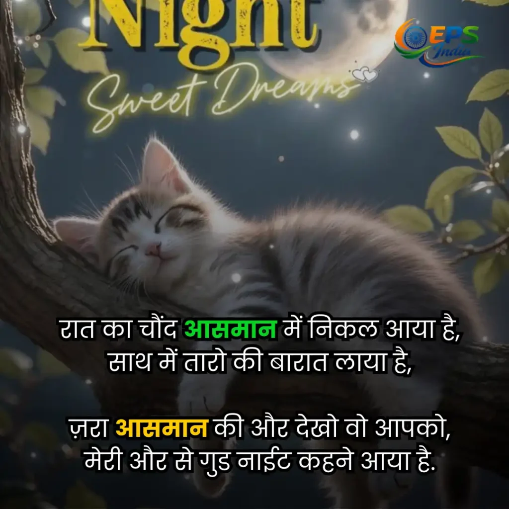 good night shayari