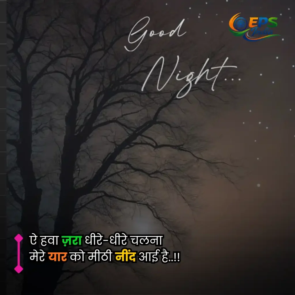 good night shayari