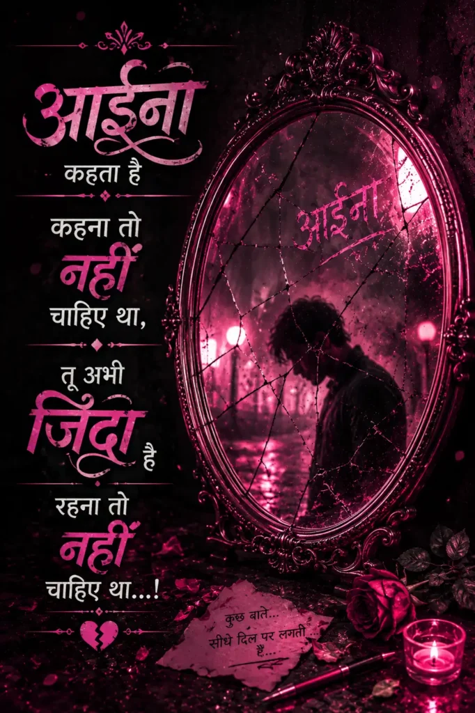 latest aaina shayari