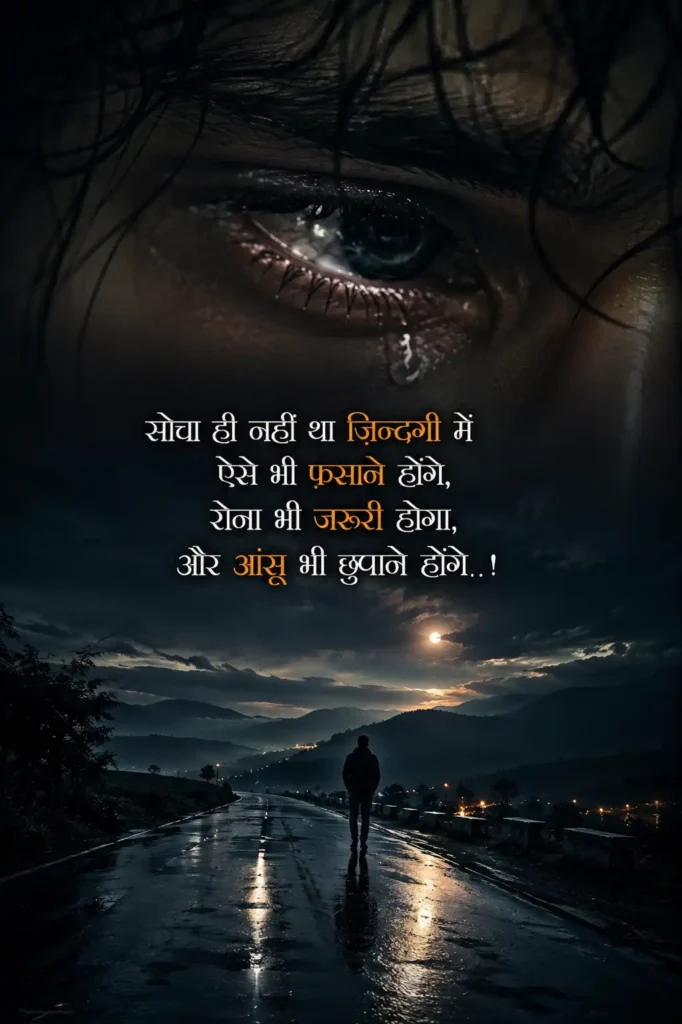latest aansu shayari
