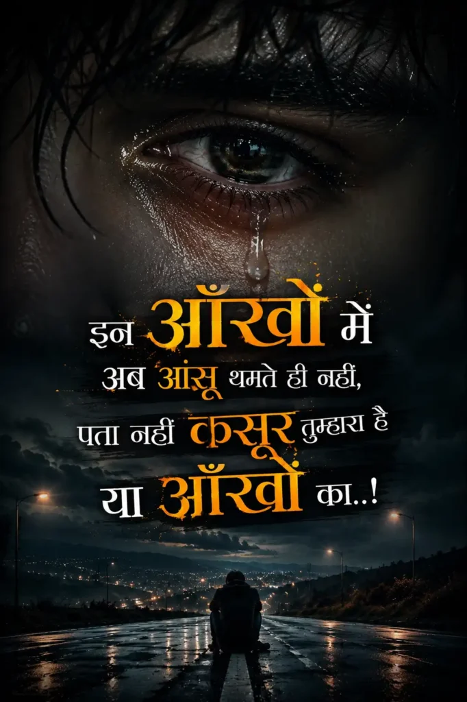latest aansu shayari