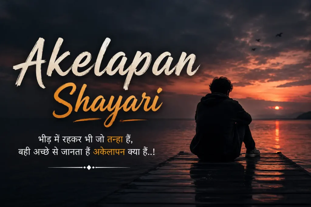 akelapan shayari in hindi